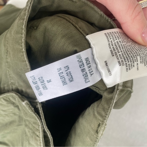 CARGO WORN GREEN PANTS - Picture 4 of 5